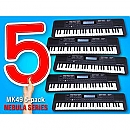 Medeli MK49 Nebula Series keyboard 5 Pack