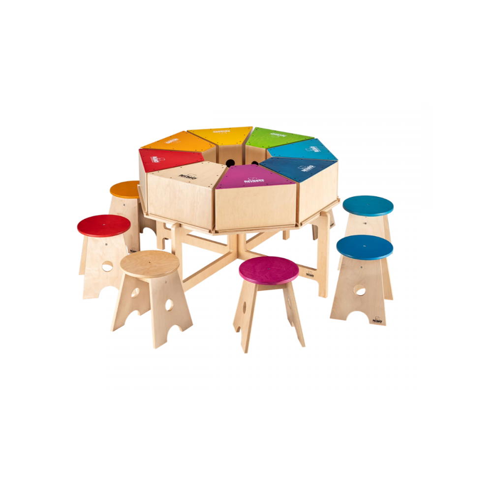 Nino Percussion NINOSET954-2 Deluxe Classroom Cajonset Compleet