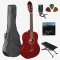 Klassieke gitaar starterset 4/4 in vier aantrekkelijke kleuren